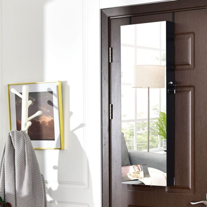 Lockable wall door 2024 mounted mirror