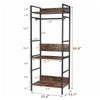 162cm Tall Wardrobe Clothes Rail Garment Rack Closet Organizer w/3 Tiers Shelves