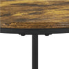 Round Nesting Table, Wood Coffee Table Set of 2 for Small Space/Living Room