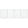 3/4 Panels Collapsible Pet Gate Dog Fence Playpen Child Safety Stair Baffle Wood