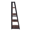 Industrial 4 Tier Bookcase Rustic Wood Shelving Unit Open Storage Display Shelf