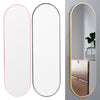 Wall Mounted Arched Mirror Bedroom Cloakroom Dressing Mirrors Metal Border 150CM