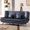 Faux Leather/Fabric 3 Seater Sofa Bed Couch Double Sleeper Settee Sofabed Relax
