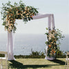 2m Tall Metal Pergola Arbor Wedding Arch Stand Backdrop Garden Trellis Stand Dec