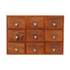 Retro Mini Chest of Drawers Cabinet Table Top Wooden Jewellery Box Trinkets Case
