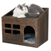 Vintage Cat Pet Bed House Cat Cave Puppy Kennel Hide Shelter Free Pet Cushion