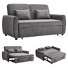 2 Seater Small Sofa Bed Fast Pull out Sleeper Sofabed Loveseat Settee Guest Beds