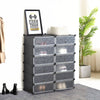Plastic Wardrobe Clothes Shoe Shelf Storage Organizer Cupboard Closet Cabinet