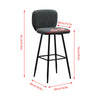 1/2/4/6x Bar Stools Gas Lift Swivel Faux Leather Kitchen Breakfast Counter Salon