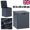 Garden Storage Box Outdoor Plastic Storage Utility Shed Box Waterproof 90L New