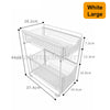 2 Tier Layers Metal Storage Rack/Shelving Wire Shelf Kitchen/Office