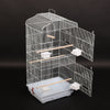 Pet Bird Cage Birdhouse Parakeet Canaries Metal Wire Birdcage with Feeder Bowl