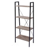 4-Tier Storage Rack Bookcase Display Plants Stand Shelf Metal Frame Ladder Shelf