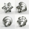 12X Cookie Cutter Mold Stainless Steel Biscuit Mould Pastry Baking Cake DIY