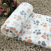 Soft Cozy Pet Warm Paw Printed Fleece Blanket for Cat Kitten Dog & Puppy UK
