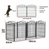 Strong Pet Dog Playpen Garden Enclosure 8 Panel Cat Cage Metal Fence With latch