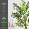 Artificial Palm Tree Fake Decorative Plants with Plastic Pot Non Toxic Material