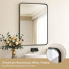 Bathroom Mirror Toilet Wall Mounted Vanity Mirror Washing Table Dressing Decor