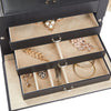 Mondeer 4 Tier Large Jewellery Box Jewelry Case with Lock Mirror and 3 Drawers