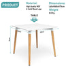 Retro Dining Table With Wooden Legs Dining Room Kitchen Tables Home Furniture