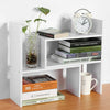 Wooden Desk Rack Desktop Bookshelf Storage Organizer Display Shelf Adjustable