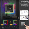 Super Bright LED RGB Bathroom Vanity Mirror Dynamic Color Lights Smart Memory