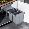 30L/40L Recycle Bin Pull Out Kitchen Cabinet Cupboard Waste Bin Integrated 430mm