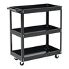 3 Tier Garage Mechanics Workshop Tool Trolley Storage Tray Shelf Wheeled Cart UK