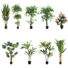 Artificial Banana Plant Realistic Fake Tree Ficus Banyan Rose Flower House Décor