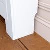 Radiator Cover White Unfinished Modern Traditional Wood Grill Cabinet Shelf MDF