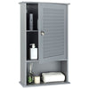 3-Tier Bathroom Cabinet Wall Mounted Storage Organizer Adjustable Shelves