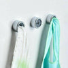 3x Push In Tea Towel Holder Grip Hook ABS Self Adhesive Rack Kitchen Cloth Clip