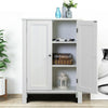 Vanity Wood Cabinet Sideboard 3Tier Storage Cupboard White Bathroom Cabinet Unit