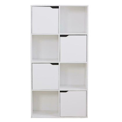 8 Cube Bookcase Wooden Shelving Display Shelf Storage Unit Home Door Organizer
