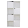 8 Cube Bookcase Wooden Shelving Display Shelf Storage Unit Home Door Organizer