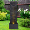 Garden Waterfall Water Feature Fountain Electric LED LightUP Outdoor Statue Pump