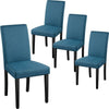 Dining Chair Set of 4 Kitchen Fabric Upholstered Chairs for Dining Living Room