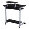 PC Computer Desk Writing Study Table Office Home Workstation on Wheels Furniture