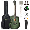 41” Full Size Cutaway Acoustic Guitar Set Starter Guitarra Bundle Kit Kids Adult