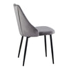 2 pcs Grey Velvet Dining Chairs Kitchen Dining room Restaurant Chair New Design