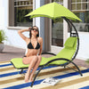 Heavy Duty Outdoor Lounger Sun Hammock Chair Garden Swing C Stand Frame & Canopy