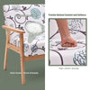 Wooden 2-Seater Loveseat Fabric Upholstered Lounge Arm Chair Sofa Chair Couch