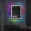 Extral Large Rectangular RGB Light LED Bathroom Mirror Illuminated Makeup Mirror