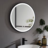 Fog-free Round LED Illuminated Bathroom Mirror Dimmable Lights Circle Wall Unit