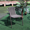 Outdoor Patio Furniture Unit Garden Stacking Chairs 2/4/6 Seat Chairs Set Brown