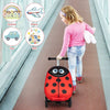 2-in-1 Kids Ride On Scooter Suitcase 19" Children Travel Luggage Folding Scooter