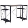 Home Office Computer PC Desk Bottom Metal Book Shelves Storage Study Table 120cm