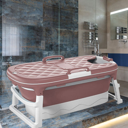 Folding Portable Bathtub Bath Tub Barrel Adult Kids Tub Spa Sauna Soaking Bucket