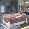 Folding Portable Bathtub Bath Tub Barrel Adult Kids Tub Spa Sauna Soaking Bucket