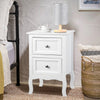 Bedside Table with 2 Drawers Nightstand Cabinet Storage Table Bedroom Furniture